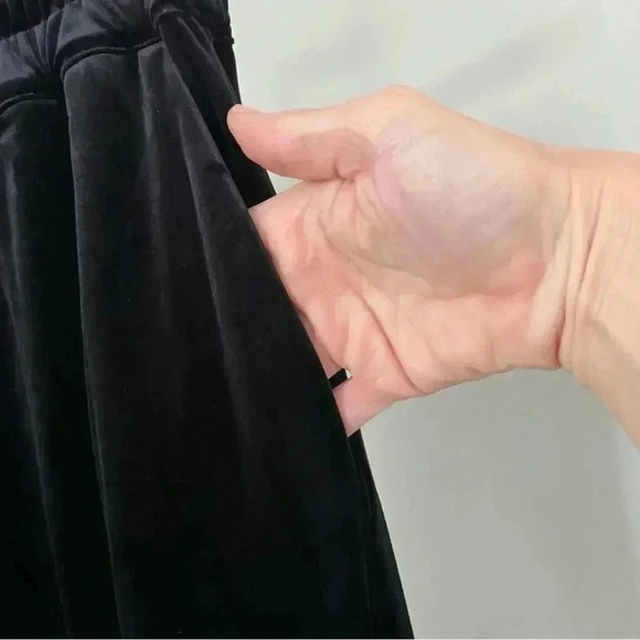 NWT All Saints Tyler Velvet Wide Leg Trouser Pants size 6 - Picture 9 of 12